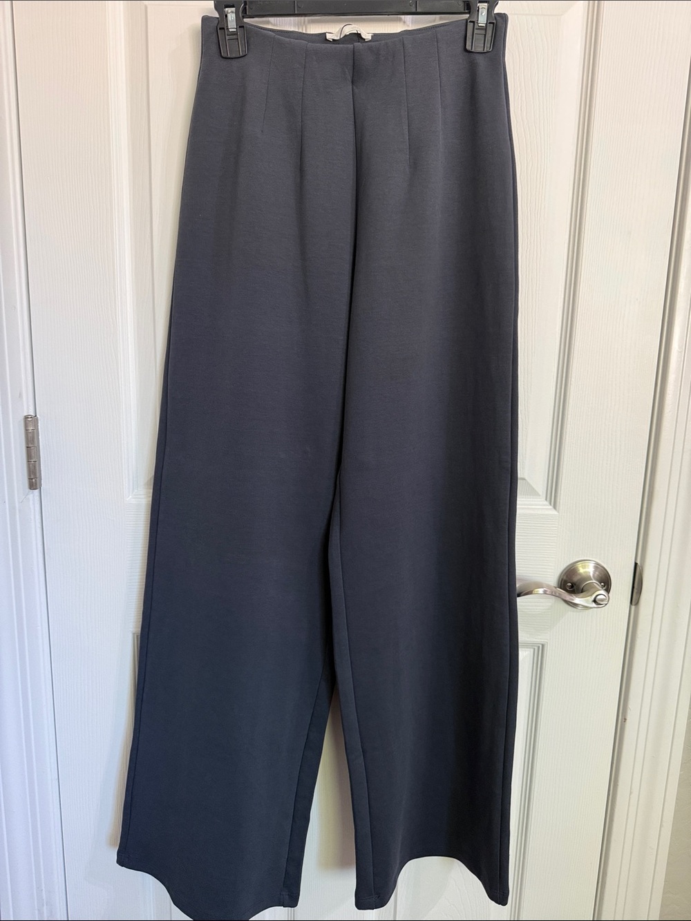 Zara Wide-Leg Pants in  Grayish Navy SMALL
